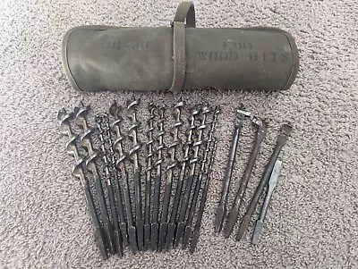 Vintage US Military BG-46 Auger Bits And Tool Roll. • $100