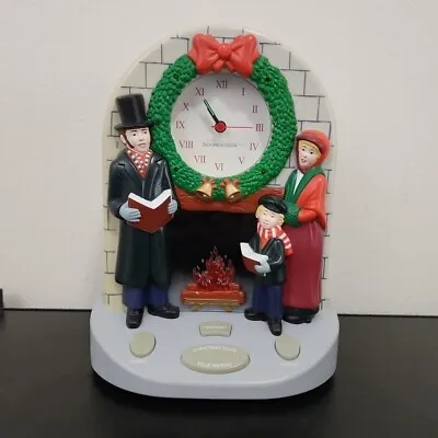 Vintage Musical Christmas Carol Clock Lights Holiday Soundesign • $29.99