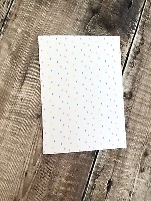 Handmade Small Notebook - Colourful Modern Confetti Design Stationery Gift • £2.50