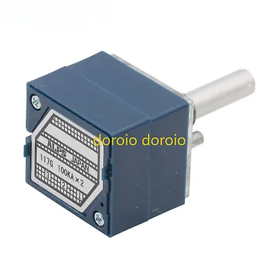 Japan ALPS 2x100KA Attenuator LOG Volume Potentiometer 6mm Shaft For HIFI Audio • $14.30