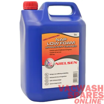 Nielsen Nap Low Foam 5 Litre - Fabric & Upholstery Interior Cleaner - Valeting  • £33.95