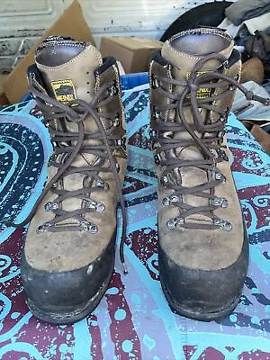 Meindl Men Mountaineering Outdoor Hiking Boots Brown Leather Waterproof Sz 11 UK • $120