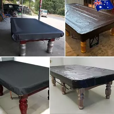 7/8FT Pool Snooker Billiard Table Cover Polyester Waterproof Dust Cap Outdoor AU • $21.33