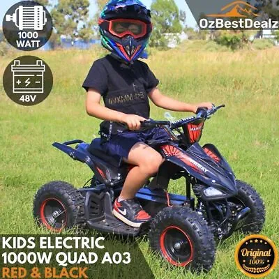 Kids Electric Quad Dirt Bike 48v 1000W Ride On Car ATV Off Road Outdoor 4 Wheel  • $799