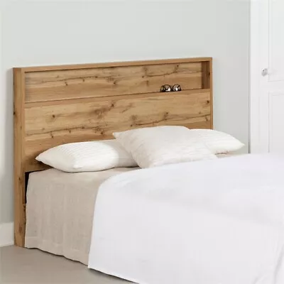 South Shore Cavalleri Headboard With Storage Shelf Full/Queen Nordik Oak • $133.06