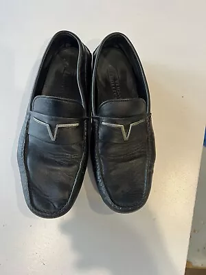 Versace Collection Men’s Leather Loafer - Black 44EU • $34.99