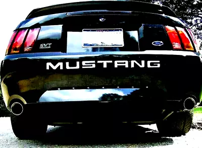 Fit Ford Mustang 1999 2000 01 02 03 2004 NEW REAR BUMPER Aluminum ABS  Letters • $34.18