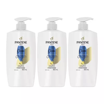 3 X Pantene Pro V Classic Clean Conditioner 900mL • $43.95