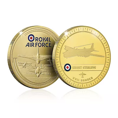 RAF Memorabilia Glorious History Collection Gold Coin - Short Stirling Bomber • £24.99