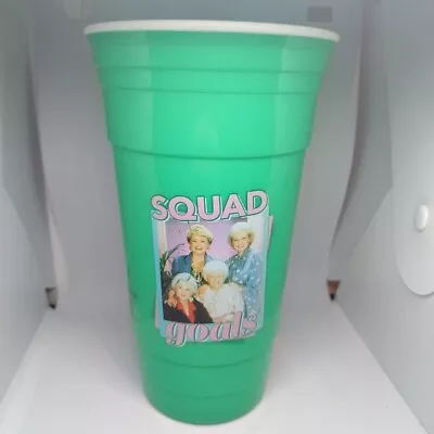 Golden Girls Travel Tumbler Squad Goals Cup Plastic 32 Ounce Party Teal Reusable • $8.99