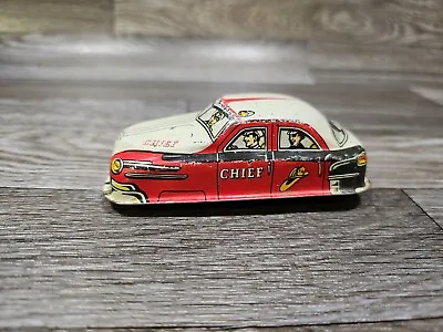 Vintage 1950's Lupor #31 Fire Chief Friction Car Tin Toy Made In USA Read • $13.99