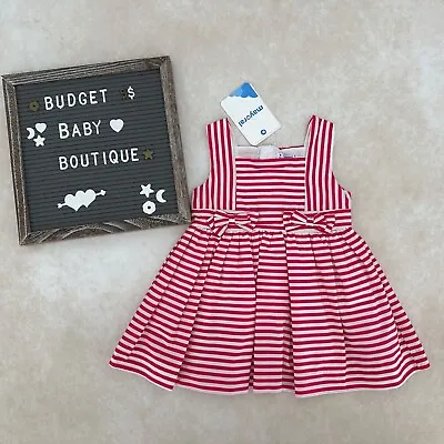 NWT MAYORAL Pink Stripe Dress Size 9 Months • $16.95