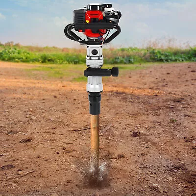 2-Stroke Gas Powered Post Driver Fence Pile Driver Hammer T Post Gasoline 1.2hp • $208.05