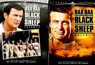 Baa Baa Black Sheep: Volume 1 & Volume 2  DVD WITH SLEEVES VERY GOOD • $20.49