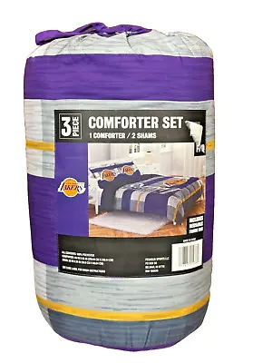 Los Angeles Lakers Bed In A Bag 3 Piece Comforter Set Size Full / Queen • $70