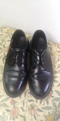 Dr Martens Oxford Mono (3 Eye) Leather Lace Ups In A UK Size 6 • £50