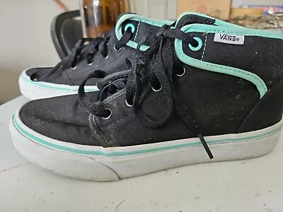 Women's Size 6.5 Black High Top Vans • $1.99