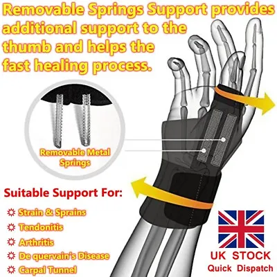 £5.99 • Buy LTG Neoprene Thumb & Wrist Support Strap Hand Brace Splint Arthritis Stabiliser