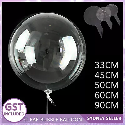 33 - 90cm Clear Round Giant Bubble BOBO Balloon Birthday Wedding Party Balloons • $2.15