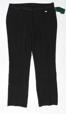 £8 • Buy Ma Griffe Mens Black  Polyester Trousers  Size 38 In L26 In Regular   