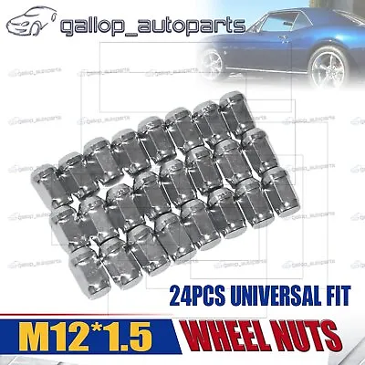 24x M12x1.5 Wheel Nuts Chrome For Ford Ranger Triton Mazda Bravo Bt50 Mag Steel • $42.23