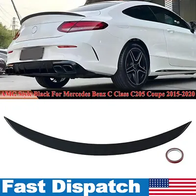 AMG Style Rear Trunk Spoiler Wing For Mercedes C205 Coupe C Class AMG 2015-2021 • $78.95
