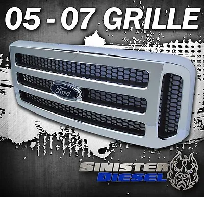 $254 • Buy F250 F350 Chrome Ford Superduty Grille Super Duty Grille