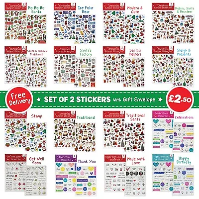 £2.50 • Buy Christmas Fun Stickers Large Bumper Set - Children's Crafts, Gifts, Card Making