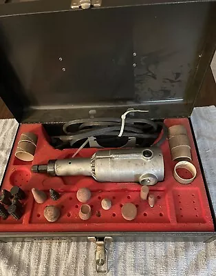 Vintage Craftsman Industrial Hand Grinder 315.25840 In Metal Case & Accessories • $99