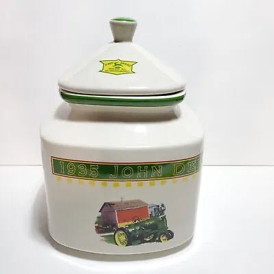 John Deere 1935 Tractor Cookie Jar Ceramic Canister Container Moline IL Gibson • $23.88