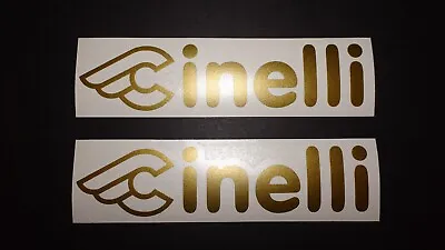 Cinelli Gold Frame / Bicycle Rub On Decals / Stickers • £4.99