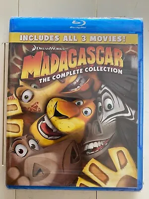 Madagascar The Complete Collection On Blu-ray  3-Movies Set  No Slipcover • $16