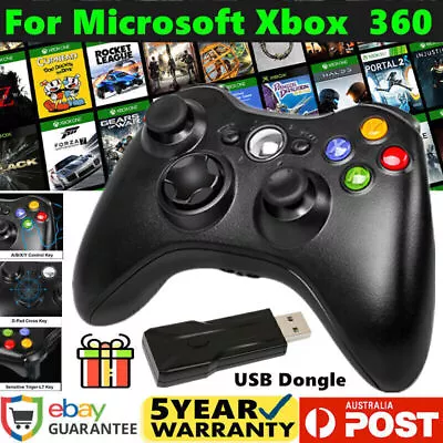 2.4G Wireless Controller For Microsoft Xbox 360 Windows PC Game Console Gamepad • $30.99