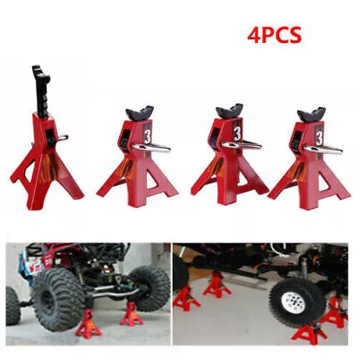 Metal Adjustable Jack Stands For Axial SCX10 Wraith TRX4 D90 RC Crawler Car Toy • $37.99