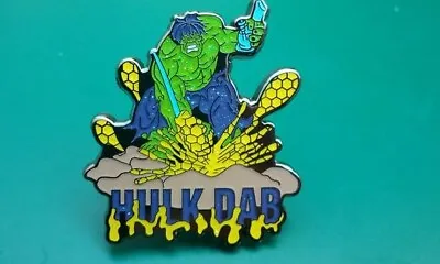 The Incredible Hulk Dab Dabbing Honeycomb Oil Thc Weed Marijuana Lapel Hat Pin • $17