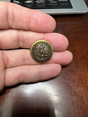 Non Dug Confederate Civil War Va. Local Militia Staff Coat Button VA264 In Tice • $5400