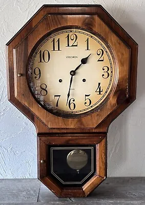 Vintage Verichron 31-Day Wall Clock W/ Working Chime • $129.99