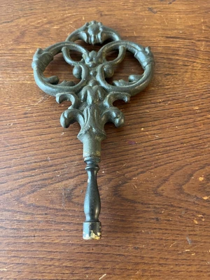 $21.60 • Buy Antique Vintage Large 5  Cast Iron Lamp Finial Light Part