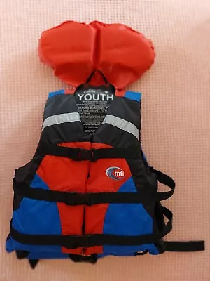 MTI Youth 50 - 90 Lbs CANYON TYPE V PFD LIFE VEST JACKET W/ COLLAR NWOT! Was $85 • $25