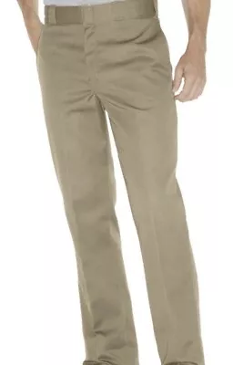 Dickies Men's 874 Pants Khaki Work Uniform Straight Leg Size 40 X 34 • $10.99