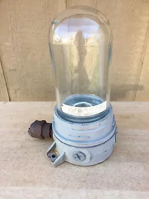 Clear Glass Dome Light Cover Industrial Vintage Electric Fixture Steampunk PG Co • $36.75