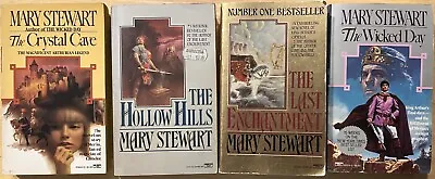 Lot Of 4 Mary Stewart: Crystal Cave~Hollow Hills~Last Enchantment~Wicked Day~PB • $17.99