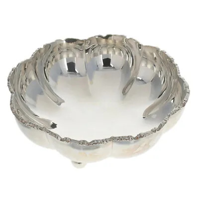 Sterling Silver Mexican Footed Serving Bowl - 925 Scallop M.O.K. Y F.H.R. • $799.99