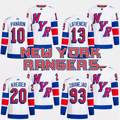 New York Rangers Men's 2024 Hockey Stadium Series White Stitched Jersey • $80.99