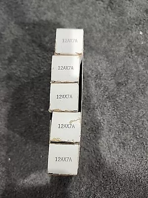 FIVE Omega 12AX7A ECC83  JAPAN MADE  MULLARD Matsushita VINTAGE VALVE TUBES #2 • $150