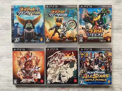SONY PS3 Ratchet And Clank Future & Guilty Gear & All Stars Battle Royale Set • $195.48