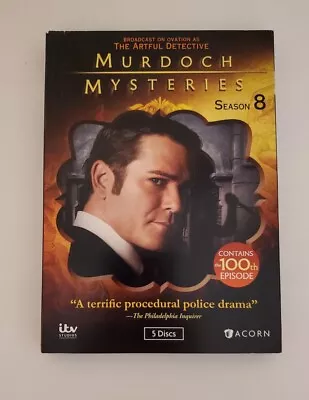 Murdoch Mysteries Season 8  (DVD 2015 5-disc Set) Yannick Bisson • $12