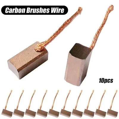 Generic Electric Motor Brush Replacement Carbon Brushes Wire Leads Generator • $8.43