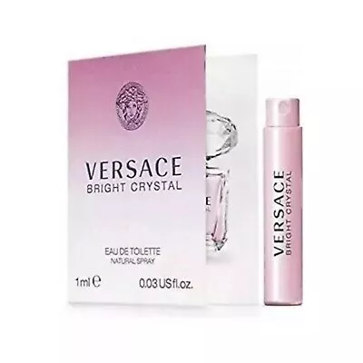 Womens Versace Bright Crystal Eau De Toilette Sample Spray 1 Ml / 0.03 Fl Oz New • $8.71