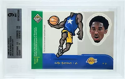 Kobe Bryant BGS 9 1998 UD Choice Mini Bobbing Head #13 Lakers MINT HOF • $54.99